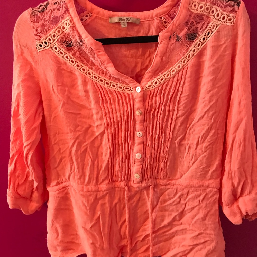 BEAUTIFUL MISS ME BUTTON UP SHIRT